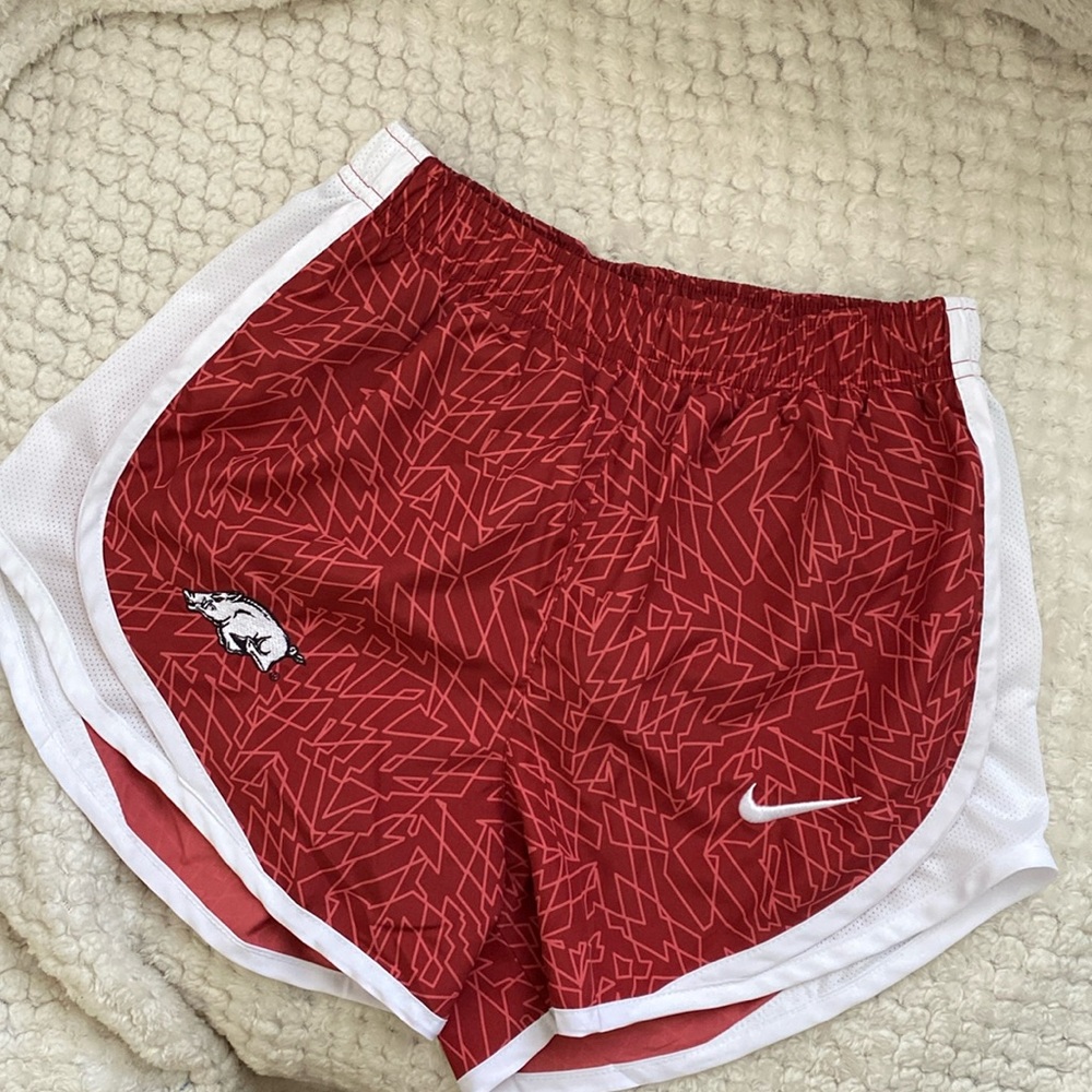 Nike shorts, loose with mesh interior, Razorbacks original